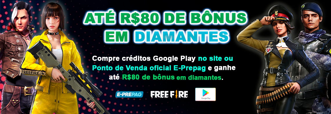 Free Fire: como ganhar diamantes grátis (promoção fim de ano Google Play) -  Mobile Gamer